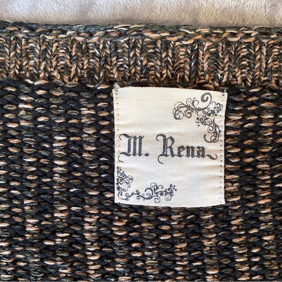 🎉M. Rena Cocoon Sweater, OS, Black/Brown - Picture 3 of 5